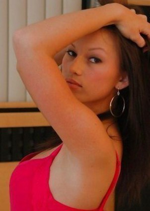 Mystic and sensual girl Valentine Roses flirting