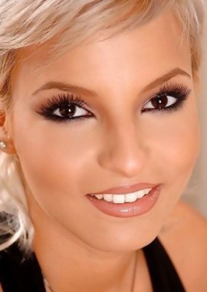 Adorable amateur Eve Smile stripping and playing