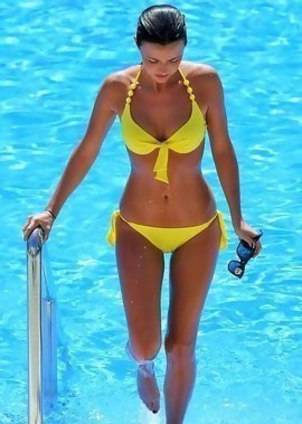 Bikini model Lucy Mecklenburgh is toned & tanned