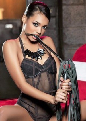 Wild ebony Noelle Monique will whip your ass today