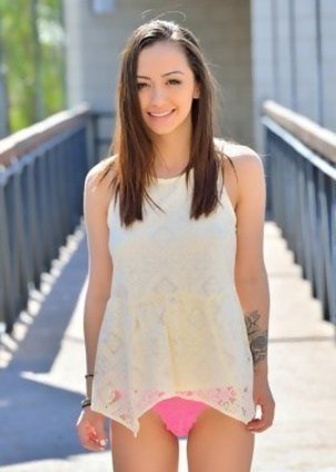 Lily gets kinky in public and at home