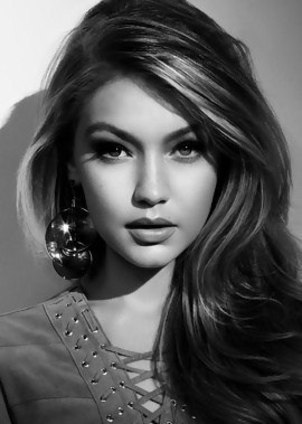 Sensual black & white pics with Gigi Hadid