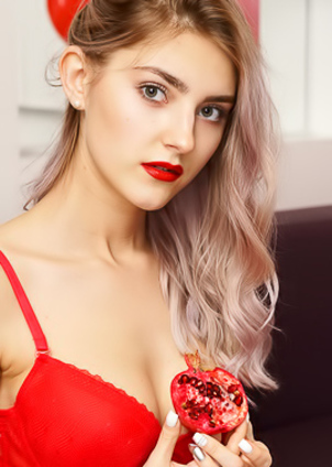 Lady Jay In Sexy Red Lingerie