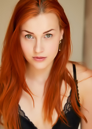 Charlie Red Pulls Down Her Sexy Lingerie