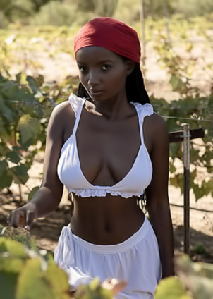 Tasty Black Babe Shasta Wonder Stripping Outdoor