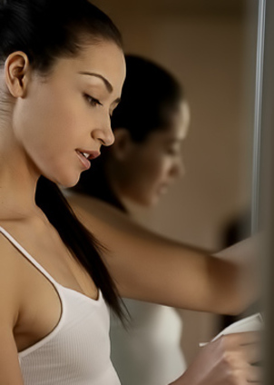 Avi Love Baring The Fluffy Bush That Tops Her Smooth Pussy