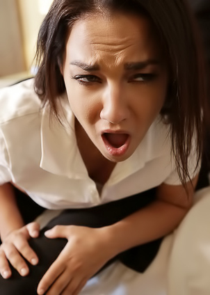 Amara Romani gets punished with furious sex