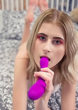 Lucy K Wet Enough To Take The Toy Fast