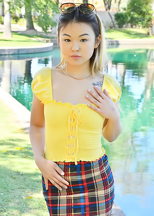 FTV Lulu Teases At Public And Plays With Her Pussy Toy