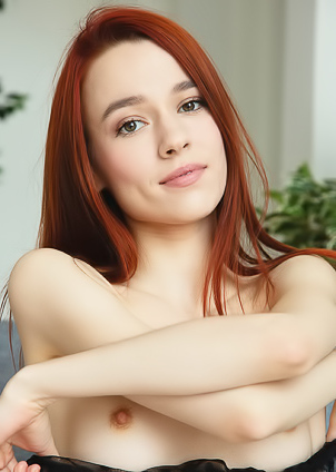 Sexy Redhead Sherice Gets Naked And Provocative Poses