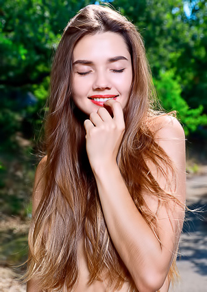 Stunning Brunette Georgia Caresses Her Perfect Breasts And Sexy Ass