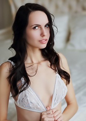 Orlanda Petite Brunette Teen In Sexy White Lingerie