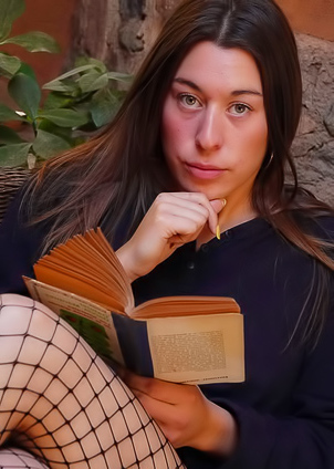 Angie R Slides The Shaft Through The Gap To Penetrate Her Pussy