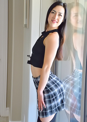 Isabel In Sexy Black Stockings