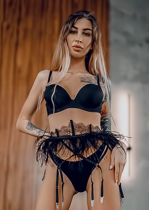 Striptease From Glamour Tattoo Model JudyQ