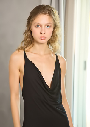 Clarice In Shower Water Cascades Over Her Sexy Ass And Makes Her Shaved Pussy Tingle