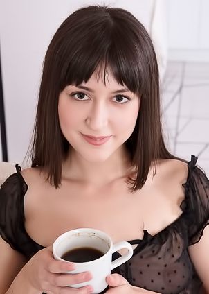 Cute Brunette Cora Face Down Ass Up