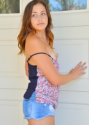 Sweet Pussy Under Jeans Shorts