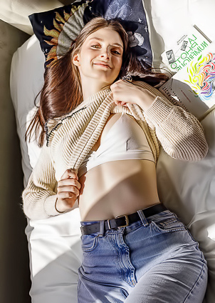 Marion Summers Warmed By The Sunshine Streaming Through The Windows