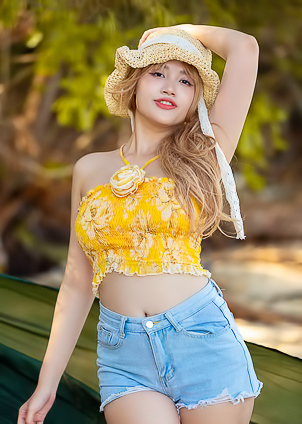 Danny Her Soft Breasts Jiggling In Her Snug Crop Top As Light And Shadow Play