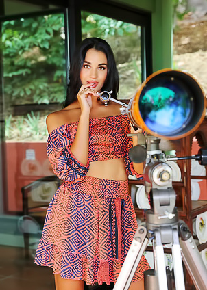 Victoria Mur Wearing Nothing But Her High Heels Her Long Legs Kicked In A Wide Split