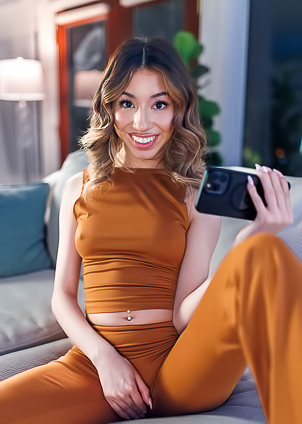 Camila Cream Slips Her Fingers Between The Folds Of Her Bare Twat