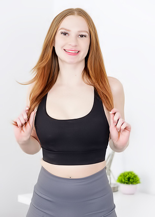 Harley Love Natural Redhead As She Plows Her Landing Strip Pussy With A Big Dildo