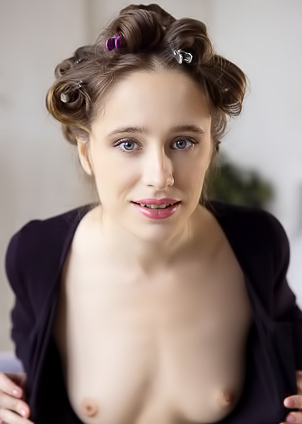 Lia Noel Her Hands Roam Over Her Silky Skin