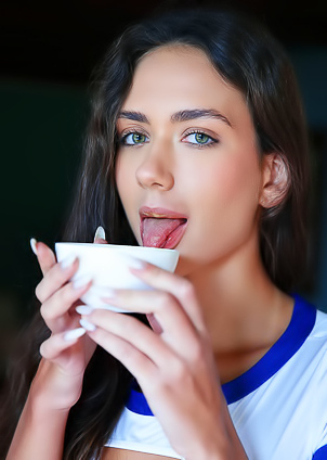 Vixi Rafi In A Skimpy Bodysuit That Barely Covers Her Lovely Breasts