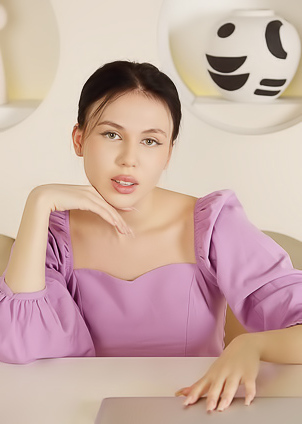 Kris Si Entices In Panties While Displaying Perky Nipples And Agile Feet On A Chair Indoors