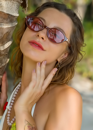 Anna Vell Seductively Taxes The Sofa As Bikini Tops Fall