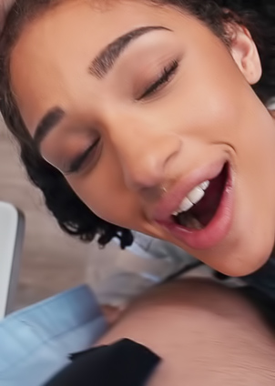 Lina Love Swallows Jmacs Thick Cock, Balls Deep, Gurgles With Her Wet Mouth