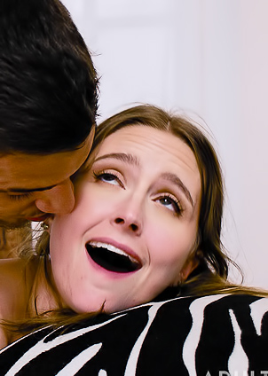 Laney Grey teasing skin as hot wet lips engulf thick cock