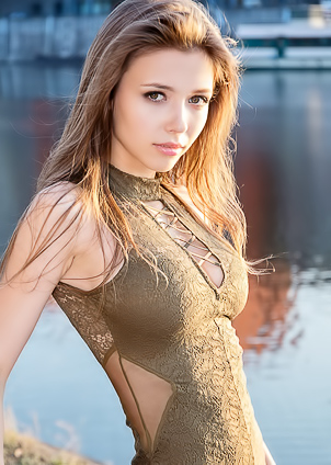 Milla Teases with Lace Bodysuit by Waters Edge